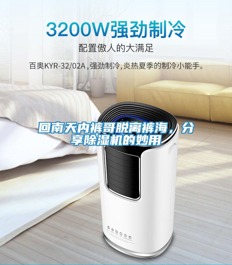 回南天內褲哥脫離褲海,分享除濕機的妙用