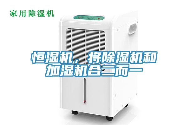 恒濕機,將除濕機和加濕機合二而一