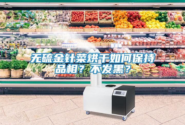 無硫金針菜烘干如何保持品相？不發黑？