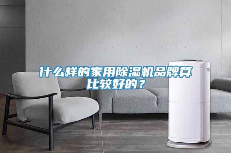 什么樣的家用除濕機品牌算比較好的？