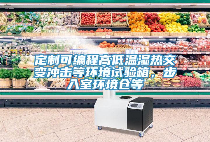 定制可編程高低溫濕熱交變沖擊等環境試驗箱，步入室環境倉等