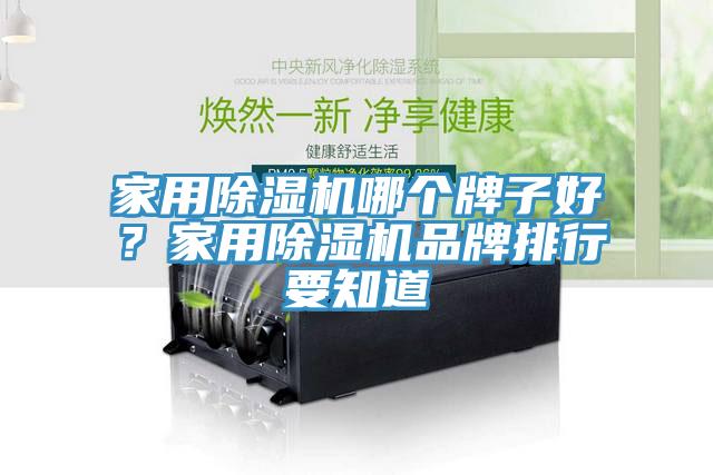 家用除濕機哪個牌子好？家用除濕機品牌排行要知道