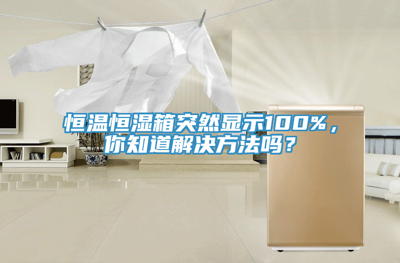 恒溫恒濕箱突然顯示100%,你知道解決方法嗎?