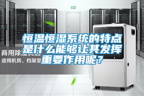 恒溫恒濕系統(tǒng)的特點(diǎn)是什么能夠讓其發(fā)揮重要作用呢？