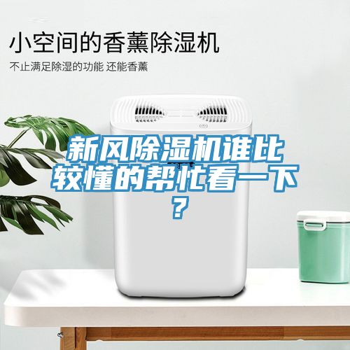 新風除濕機誰比較懂的幫忙看一下？