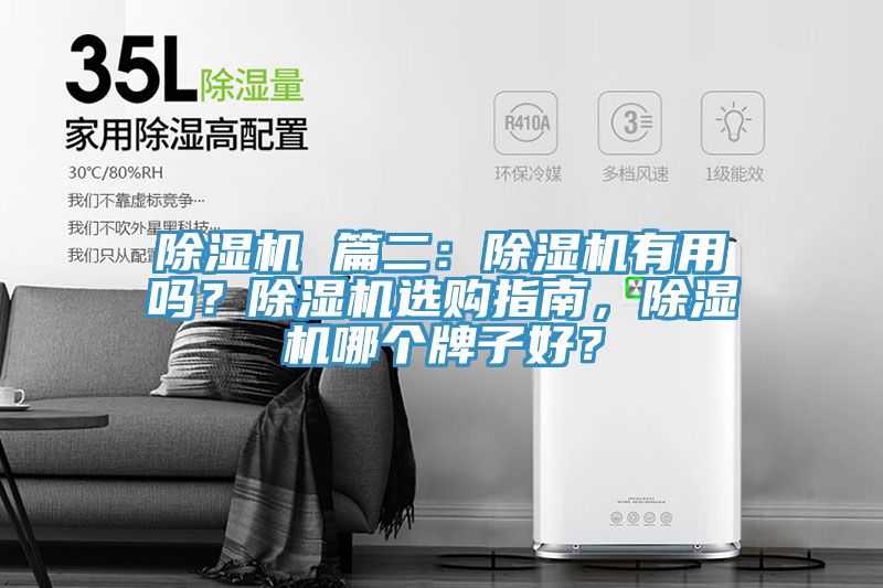 除濕機 篇二：除濕機有用嗎？除濕機選購指南，除濕機哪個牌子好？